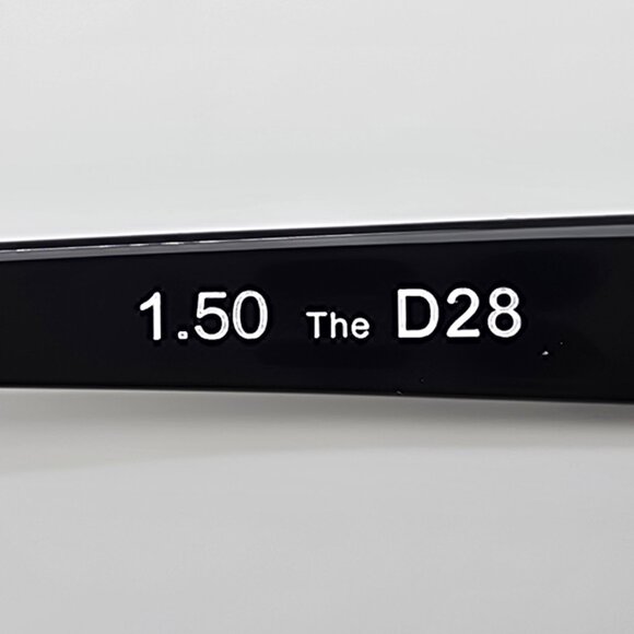 Caddis Eye Appliances D28 Gloss Black Thick Frame +1.50 FRQ Lens Reading Glasses - Picture 10 of 16